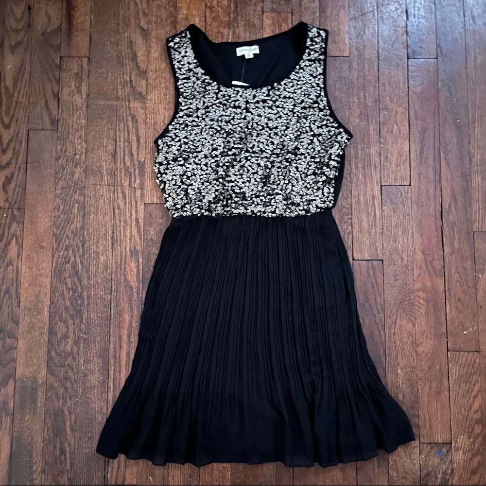 NWat Gold Sequin Party Dress